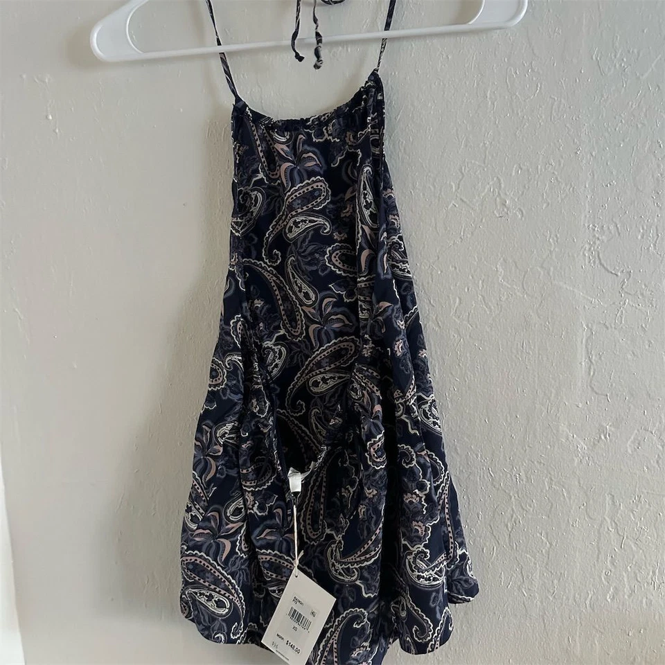 Espléndida camisola halter de seda cachemira para mujer XS multicolor Foto 2 de 3