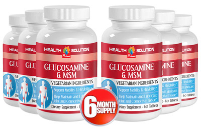 Glucosamine & MSM - Mobility, Joints Support, Cartilage (6 Bottles, 360 Tablets)