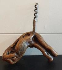 Vintage Laurent Siret Rochefort dried grapevine wine opener/corkscrew