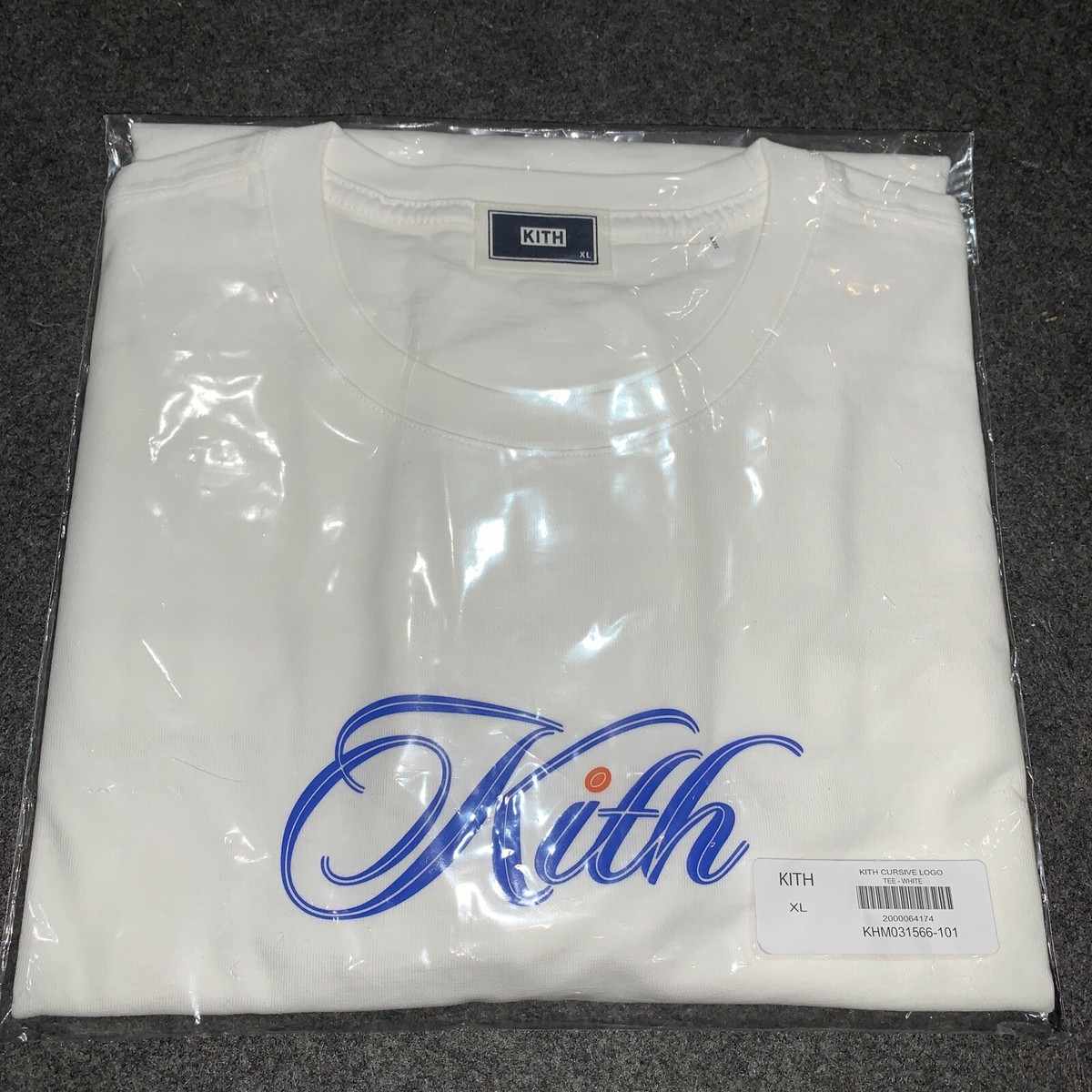 Kith Cursive Logo Tee White T-Shirt Size XL Monday Program