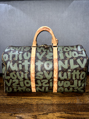 Louis Vuitton Keepall 50 Stephen Sprouse Graffiti Dark Green