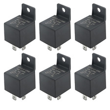 6Pcs Waterproof Relay 6 Pack 40/60A Car Relay 5 Pin for Controlling 12V Device