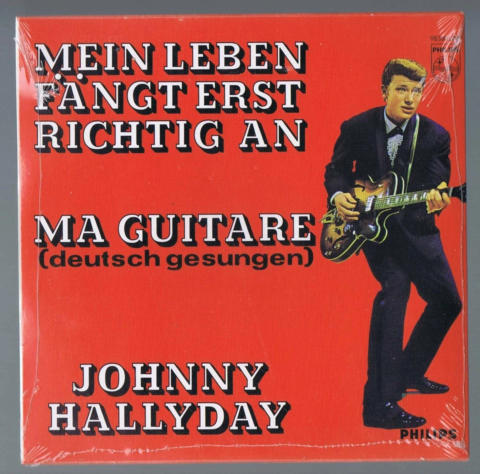 ▬►JOHNNY HALLYDAY CD SINGLE CHANTE EN ALLEMAND NEUF et SCELLÉ MA GUITARE
