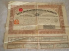 Vintage share certificate Stocks Bonds Action Cape copper company limited 1888