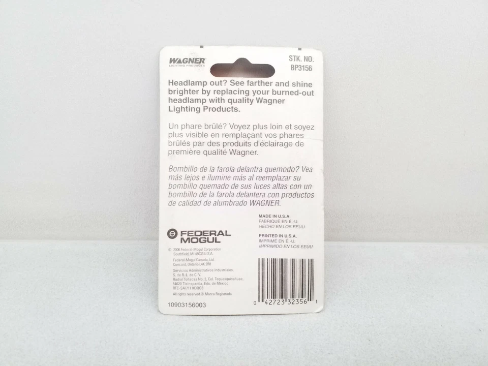 BP3156 Wagner 12V Turn Signal Bulbs - Two Pieces 1 Pack - Free Shipping - Image 3 of 3