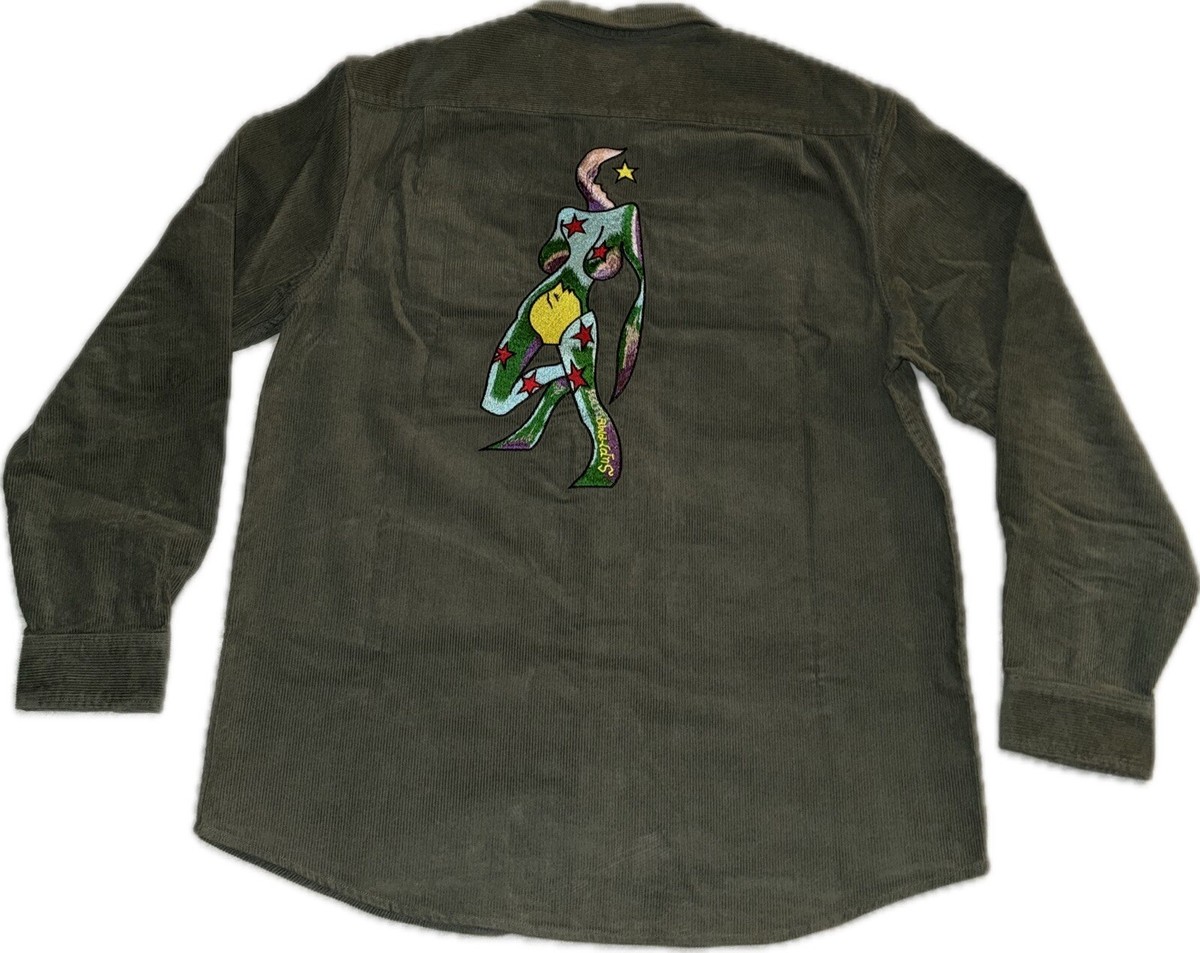 Supreme Gonz Corduroy Work Shirt Green Size Medium FW21 | eBay