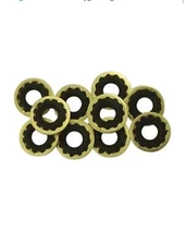 Oxygen E, D, B Cylinder Tanks Yoke Washers Seals For Regulators -Brass 5pk