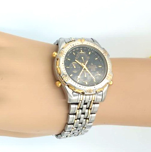 Vintage ACCURIST Chronograph MB462 Alarm Multifunction Watch, RARE!
