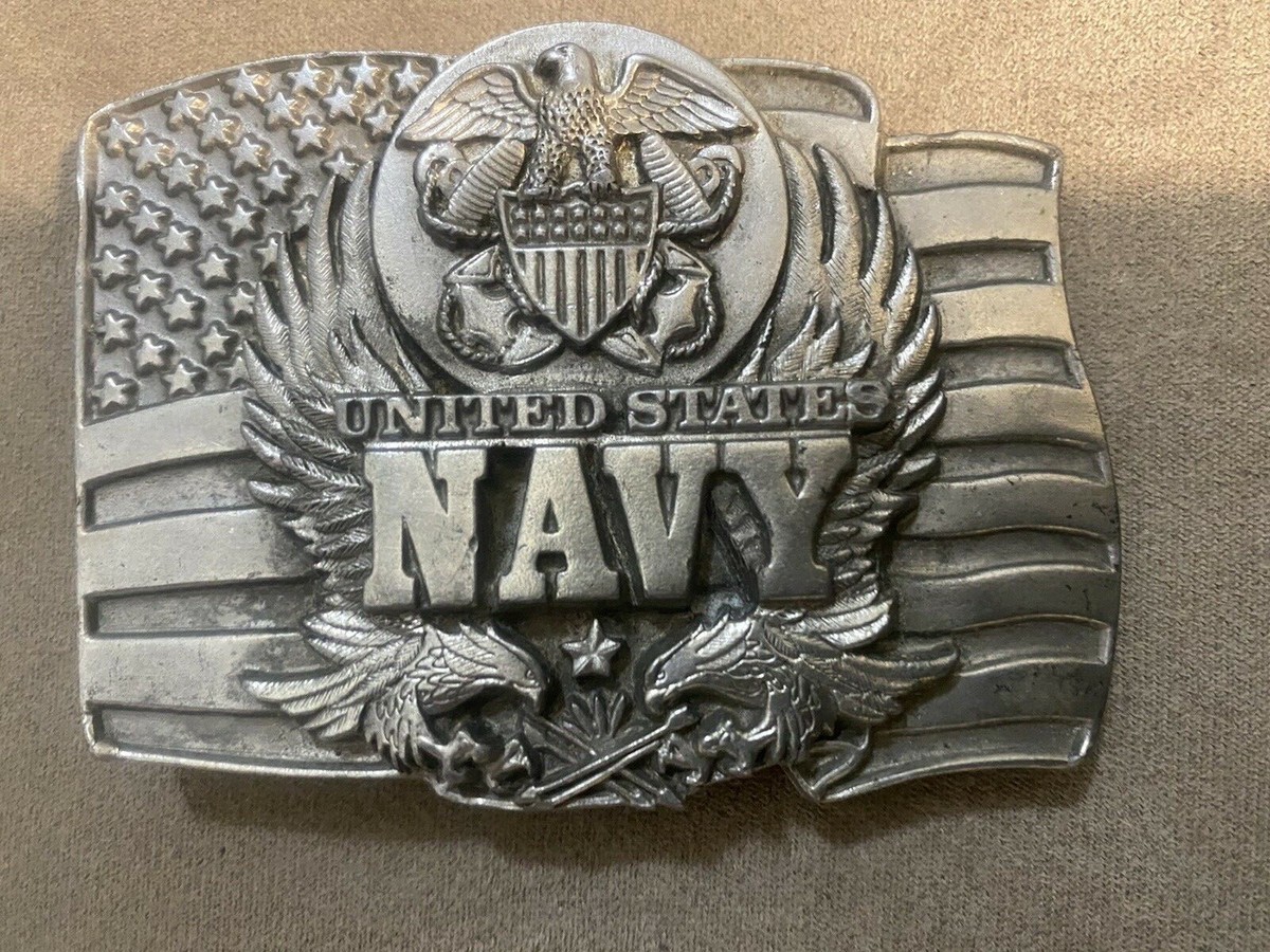 United States Navy Siskiyou Buckle Company Solid Belt Buckle. 1991