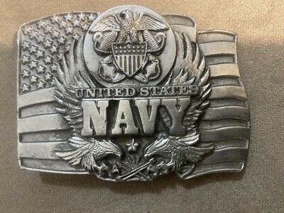 United States Navy Siskiyou Buckle Company Solid Belt Buckle. 1991