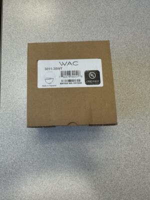 WAC Lighting 3011 White 3''H Led Round Step & Wall Light - 12 Volt