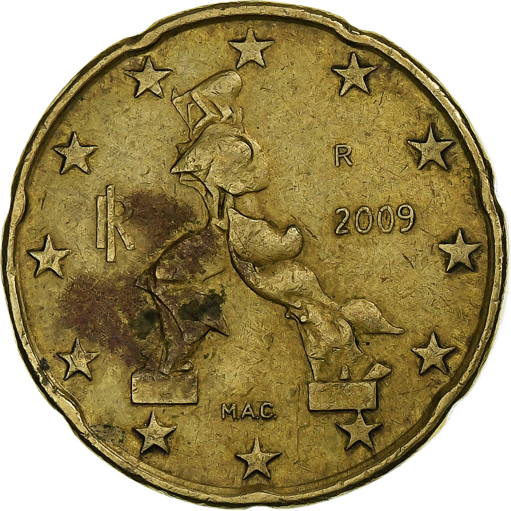 1250964] Italy, 20 Euro Cent, 2009, Nordic gold, EF | eBay
