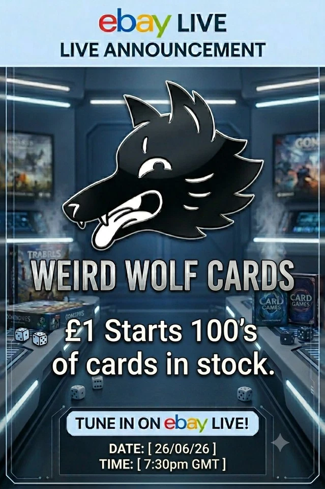 🐺 WEIRD WOLF DEBUT! £1 Starts on 100s of Pokémon Cards!