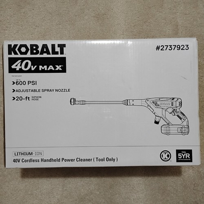 #ad #ad Kobalt 40V 600PSI Cordless Power Cleaner $48.72