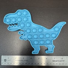 Pop like push it bubble fidget toy dinosaur Blue SENSORY FIDGET Anxiety Stress