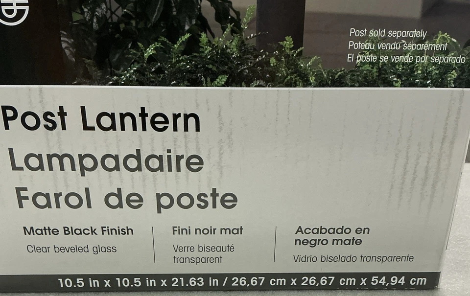 Матовый черный уличный фонарь Portfolio Brayden 03386554 - Изображение 2 из 4