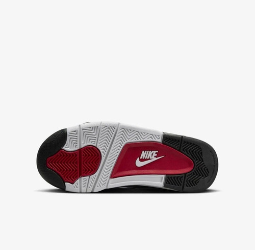 Nike Air Flight 89 (GS) scarpe da basket bianche nere HF0406-102 taglie UK 5 - Foto 5 di 16