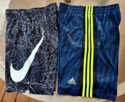 NIKE DRI-FIT SHORTS & ADIDAS CLIMACOOL SHORTS, YOUTH both Medium