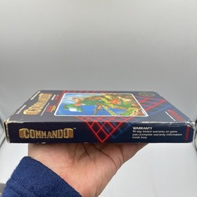 Commando NES Nintendo Complete CIB Great 5 Screw - RARE With Hangtab
