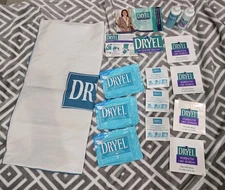 Dryel Home Dry Cleaning Starter Kit Vintage LOT OF 13 ITEMS