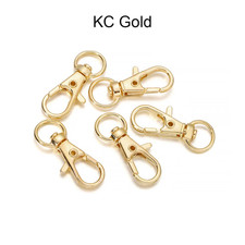 10Pcs/Lot Split Key Ring Swivel Lobster Clasp Connector for Bag Belt Dog Chains