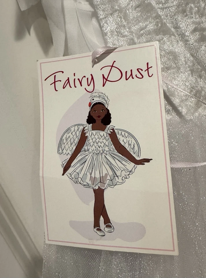 Disfraz de Halloween POLVO DE HADAS Ángel Cisne con Alas Diadema Niñas Talla 5T Foto 4 de 4