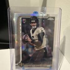 2025 Topps Chrome Football - Tyler Shough #398 Rookie (RC) Refractor - Saints