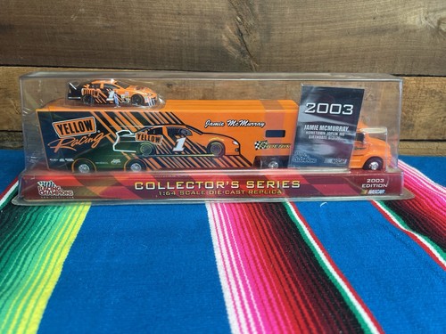 2003 Racing Champions Transporter & Car Yellow Racing #1 Jamie McMurray New - Picture 7 of 13