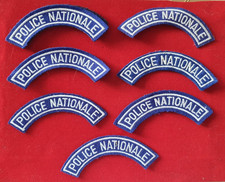 LOT DE 7 PATCHS POLICE NATIONALE
