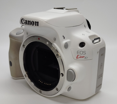 Canon EOS kiss X7 18.0MP DSLR Camera Body White Near Mint! S/C22