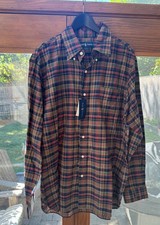 Polo Ralph Lauren Mens XL Custom Fit Plaid Twill Shirt