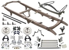 1928-1931 Ford Model A Frame Kit With Suspensionsteeringspindlesgm Brakes