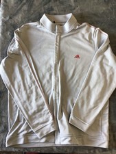 Adidas Men s XL Full Zip Jacket Gray/Red Golf Basketball Casual Spring Fall