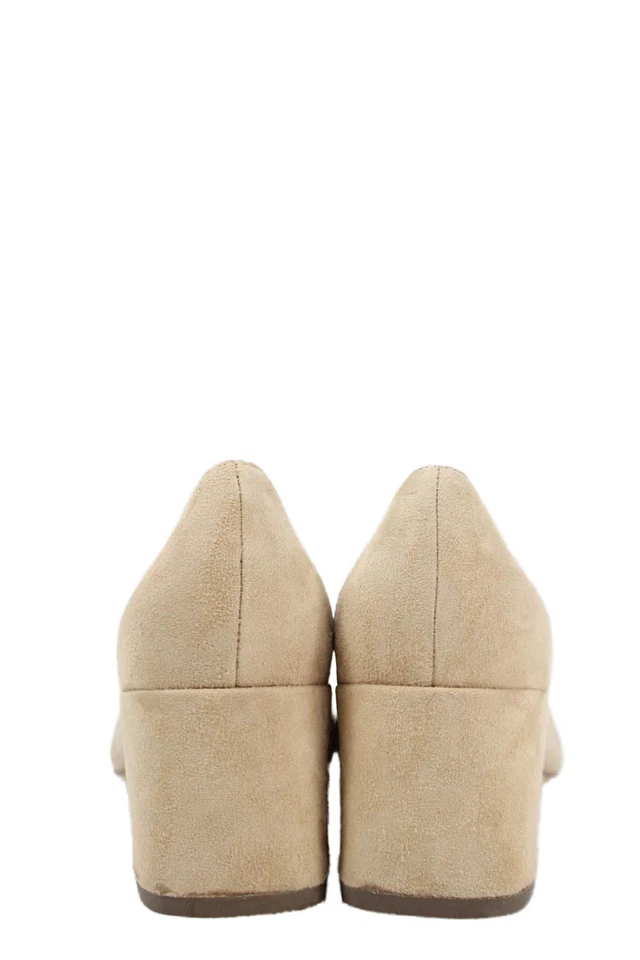 Cole Haan Mujer Gamuza Sin Cordones Punta Bloque Tacones Beige Talla 6.5 Foto 3 de 4