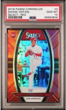 2018 Panini Chronicles Shohei Ohtani Select Red /99 PSA 10 Rookie Card