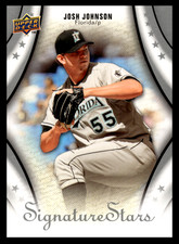 2009 Upper Deck Signature Stars Josh Johnson #66 Florida Marlins MLB Baseball 