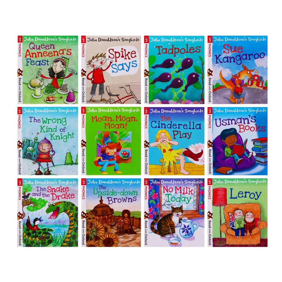 Julia Donaldson Songbird Phonics Read with Oxford Stages 1-4 36 Book -Age 0-5-PB - Image 2 of 4