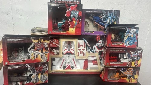 Vintage Transformers G1 Boxed Lot – Jetfire, Dirge, Perceptor, Dinobots, Topsin