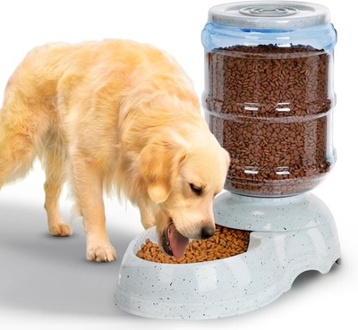 3 Gallon Gravity Feeder Automatic Dog Feeder Dog Food Dispenser Large Breed