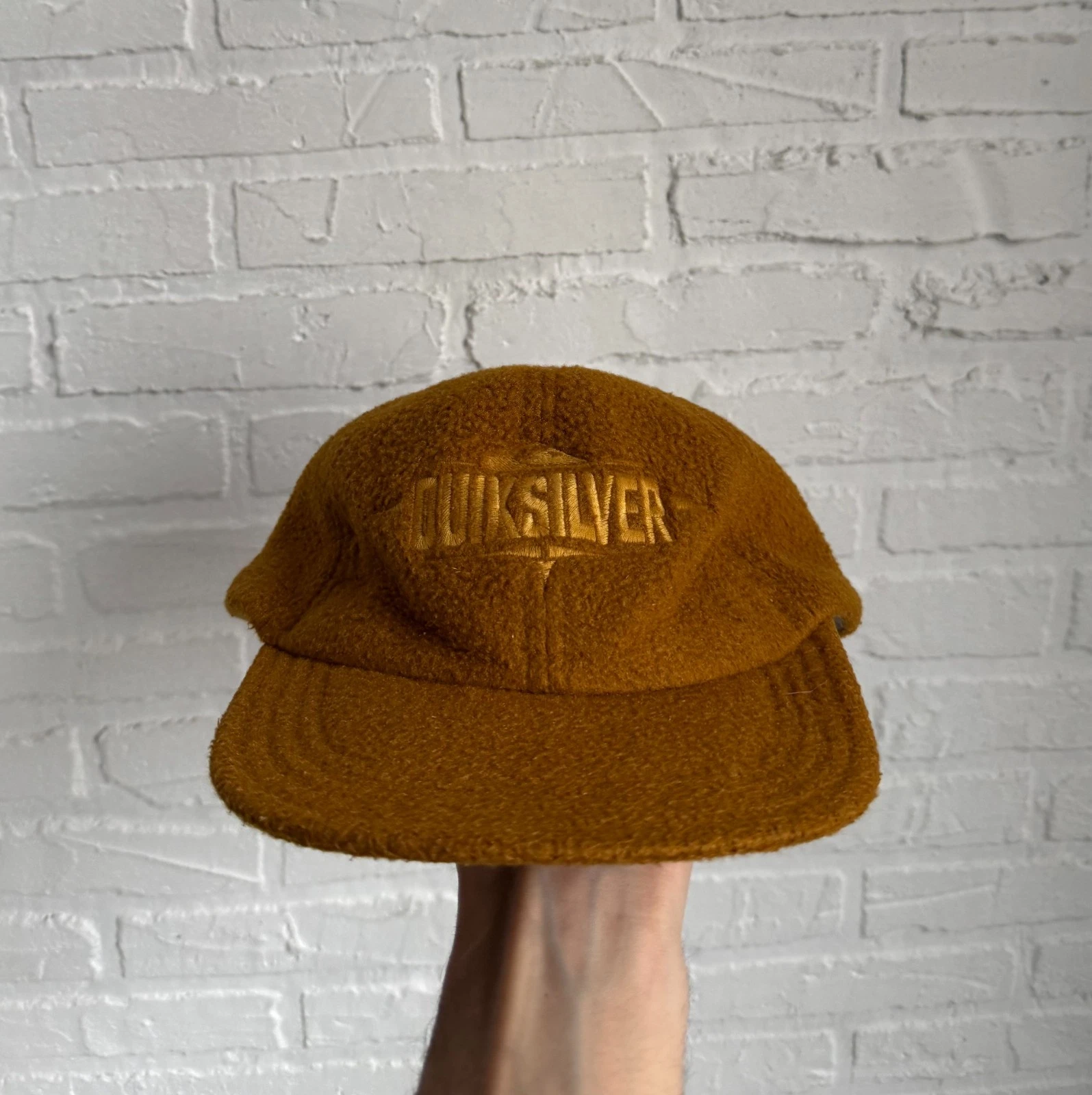 vintage 90 Quiksilver fleece cap one size embroidered logo