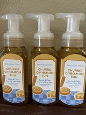 Bath  Body Works Churro Cinnamon Bun Foaming Hand Soap, Set of 3