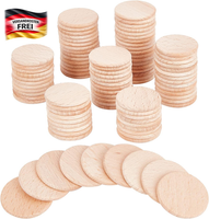 Holzscheiben Set 150 StüCk Rechteckig Naturholz DIY Basteln Dekorationen