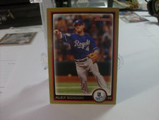 2010 Bowman Gold  #128 - Alex Gordon - Kansas City Royals  10-920