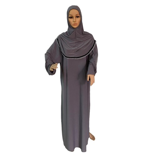 Burqa Overhead Khimar Caftan Abaya Muslim Women Prayer Dress Islamic Kaftan Robe - Picture 220 of 284
