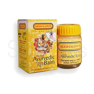 SIDDHALEPA AYURVEDISCHER PFLANZLICHER BALSAM GRIPPE ERKÄLTUNG KOPFSCHMERZEN MEDITATION 25G