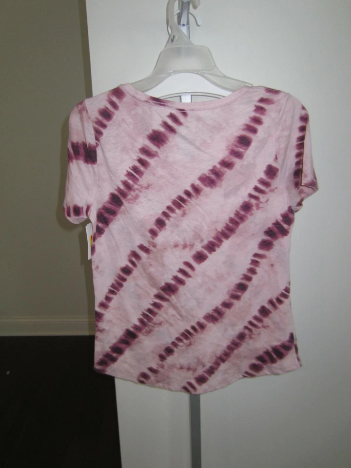 Camisas Sonoma Adolescentes Niñas Talla XS Rosa y Granate Diseño Tie Die Foto 2 de 2