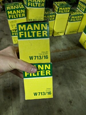 MANN W 713/16 Oil Filter   Compatible with Fiat, Peugeot, Citroën, Ford& Renault