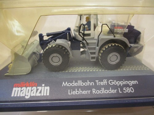 x-90890 Herpa 1:87 Exclusive Series modellismo ferroviario Treff Göppingen Liebherr pala gommata - Foto 2 di 2