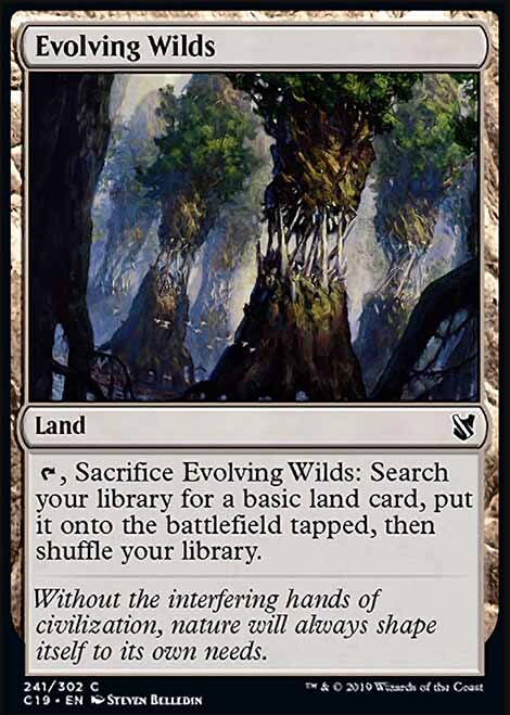 Magic the Gathering MTG Evolving Wilds (241) Commander 2019   LP