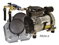Rocking Piston Pond 1/4 HP Aeration System Two diffusers and NO tubing